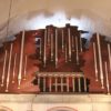 Un orgue installé dans la cathédrale (fermée pendant les travaux)